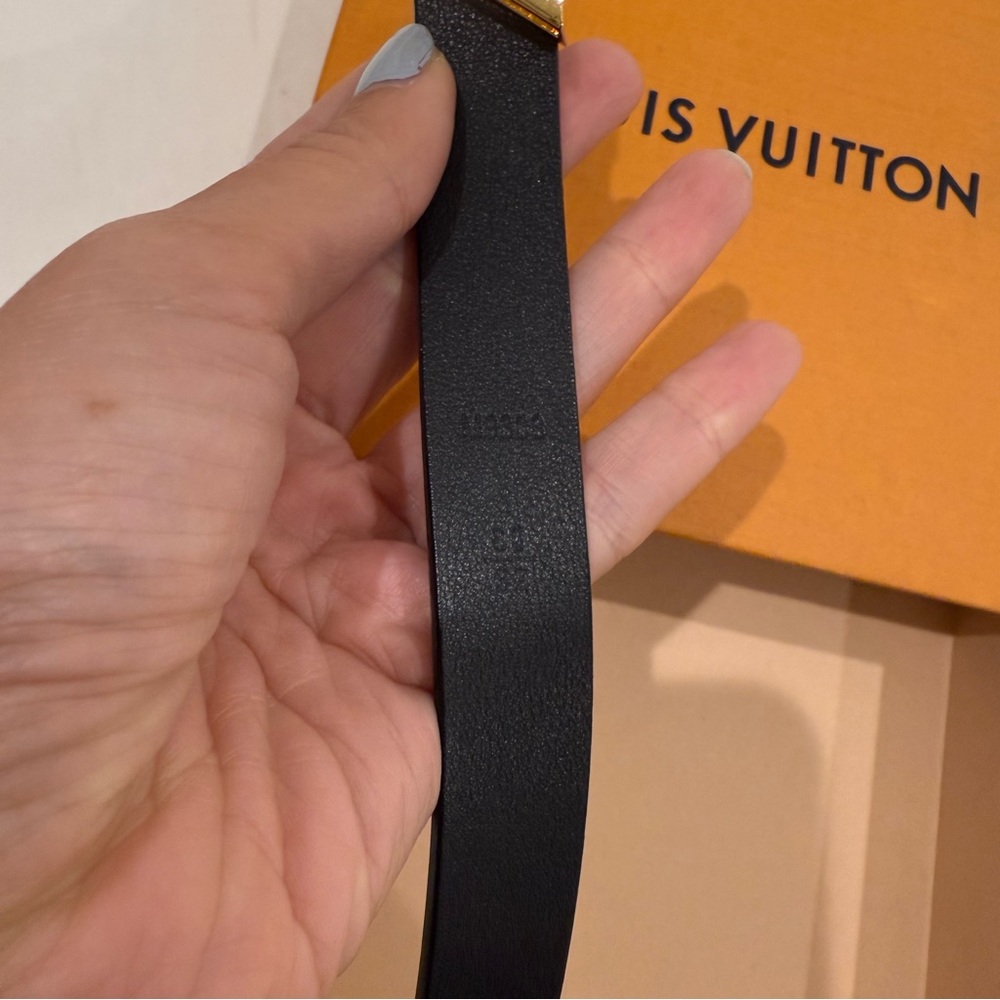 Louis Vuitton Black Belt with Gold Buckle - Picture 4 of 4